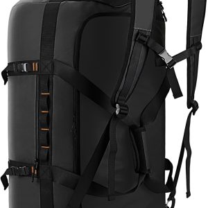 Hulongo Large-Capacity Waterproof Travel Backpack (Black, 60L)